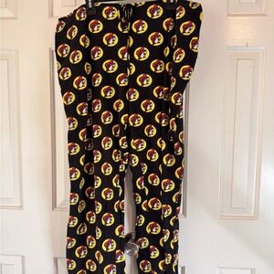 Buc-ee's Pajama Pants Men’s 2XL Black Logo Print 100% Cotton Lounge Sleepwear
